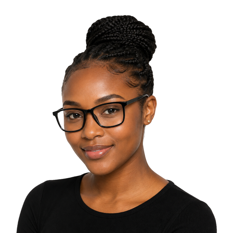 OS JJ 3253 Rectangle Eyeglasses – Lightweight Prescription Frames for Men & Women-zoom-