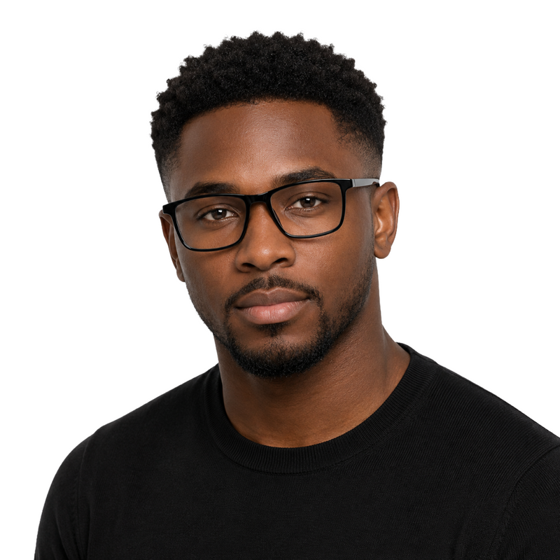 OS JJ 3253 Rectangle Eyeglasses – Lightweight Prescription Frames for Men & Women-zoom-