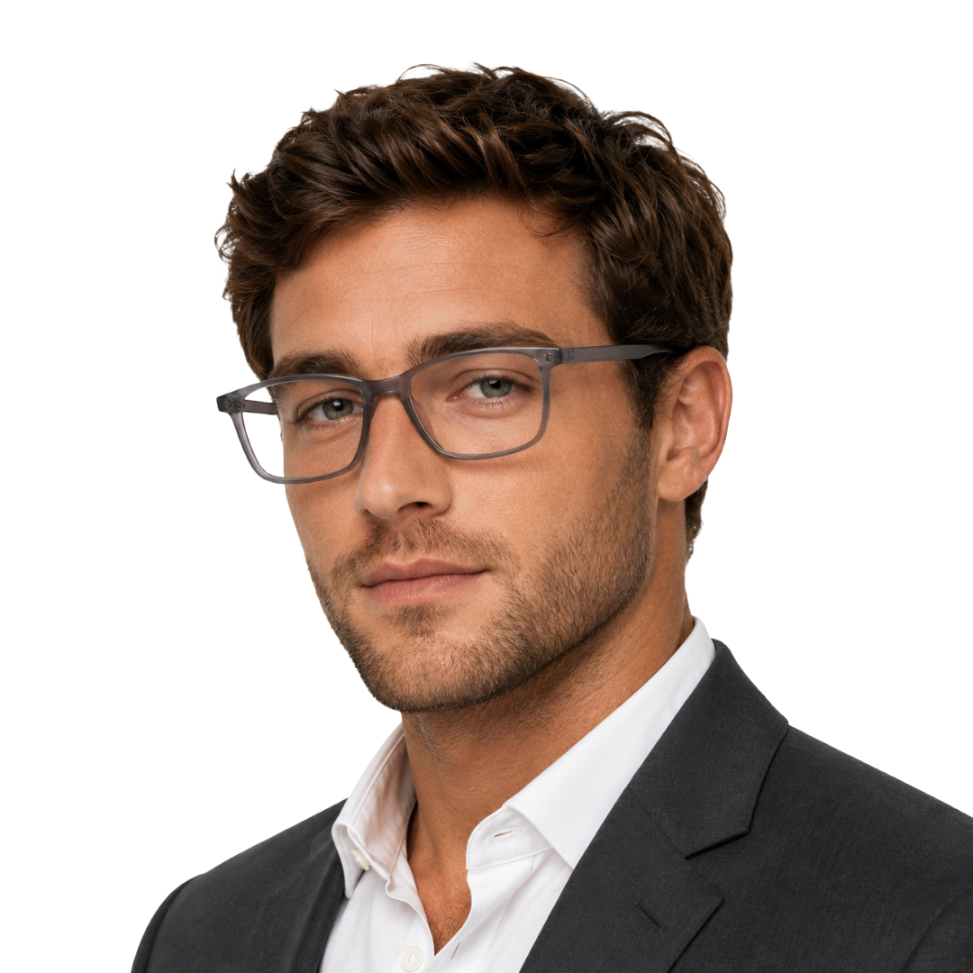 OS JJ 3253 Rectangle Eyeglasses – Lightweight Prescription Frames for Men & Women-zoom-16