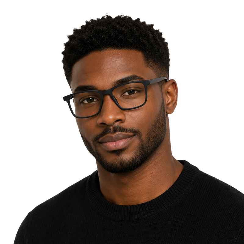OS JJ 3253 Rectangle Eyeglasses – Lightweight Prescription Frames for Men & Women-zoom-