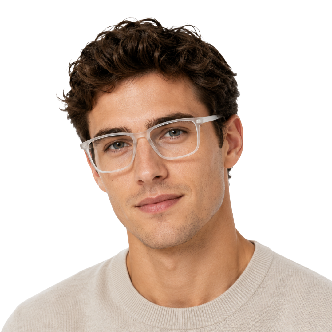 OS JJ 3253 Rectangle Eyeglasses – Lightweight Prescription Frames for Men & Women-zoom-34