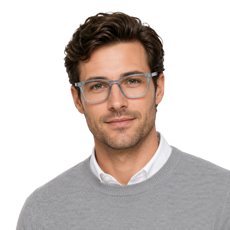 OS JJ 3253 Rectangle Eyeglasses – Lightweight Prescription Frames for Men & Women-zoom-