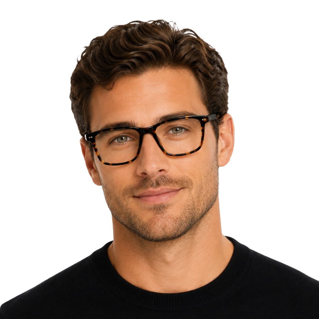 OS JJ 3253 Rectangle Eyeglasses – Lightweight Prescription Frames for Men & Women-zoom-88