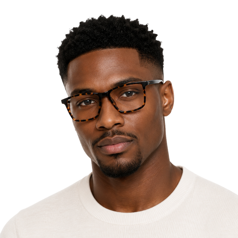 OS JJ 3253 Rectangle Eyeglasses – Lightweight Prescription Frames for Men & Women-zoom-