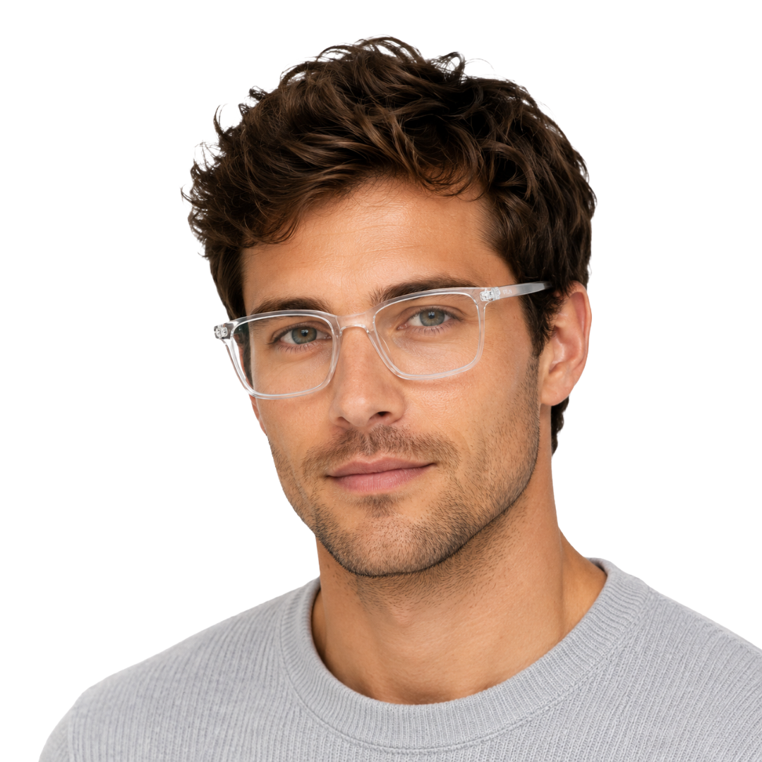 OS JJ 3253 Rectangle Eyeglasses – Lightweight Prescription Frames for Men & Women-zoom-106
