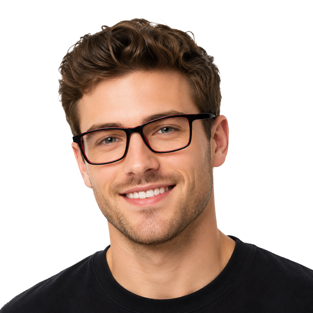 OS JJ 3254 Rectangular Eyeglasses – Prescription Frames for Men & Women-zoom-90