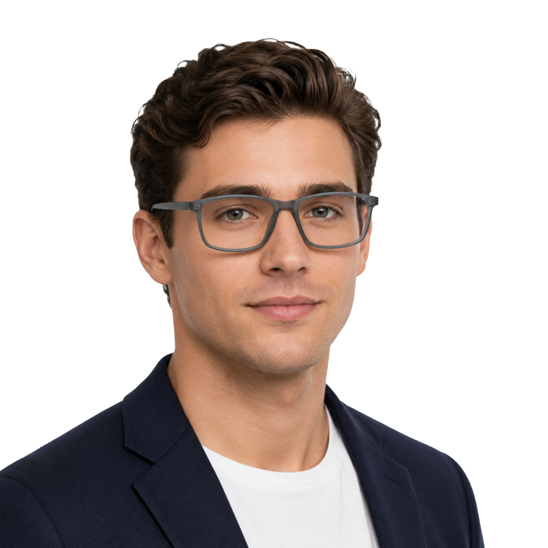 OS JJ 3254 Rectangular Eyeglasses – Prescription Frames for Men & Women-45