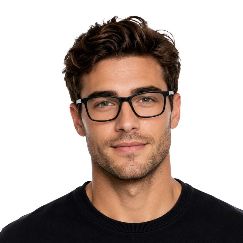 OS JJ 3254 Rectangular Eyeglasses – Prescription Frames for Men & Women-zoom-