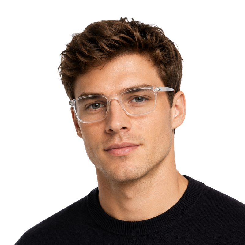 OS JJ 3254 Rectangular Eyeglasses – Prescription Frames for Men & Women-zoom-