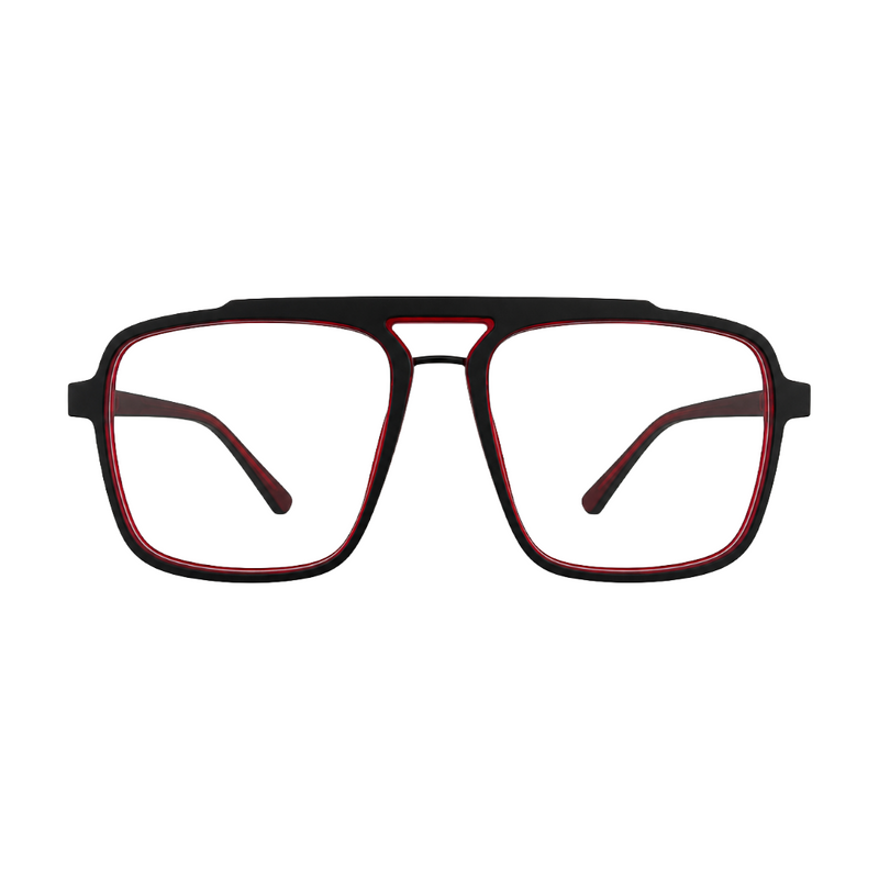 OS-JJ-3255 Square Aviator Optical Eyeglasses | Double Bridge Frame-zoom-