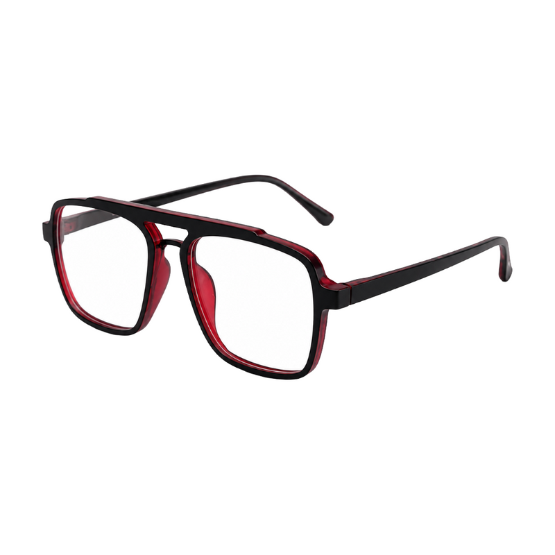 OS-JJ-3255 Square Aviator Optical Eyeglasses | Double Bridge Frame-zoom-