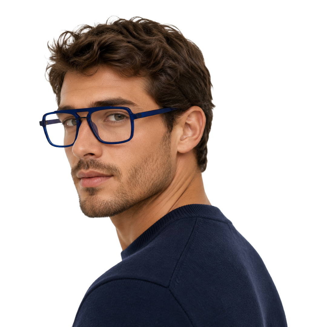 OS-JJ-3255 Square Aviator Optical Eyeglasses | Double Bridge Frame-7