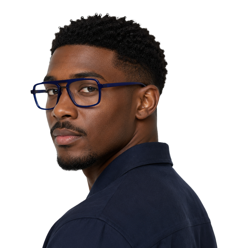 OS-JJ-3255 Square Aviator Optical Eyeglasses | Double Bridge Frame-zoom-
