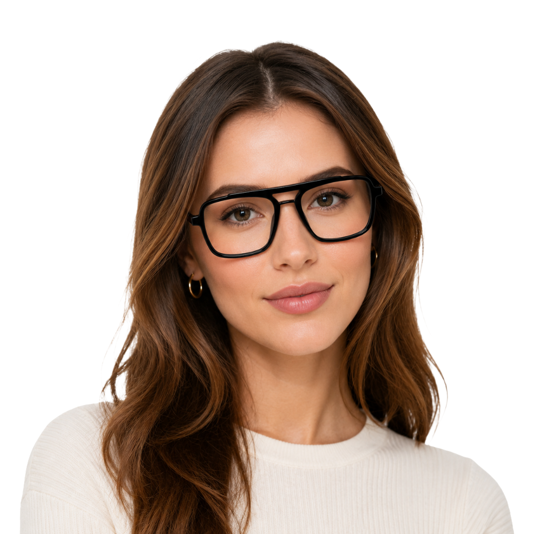 OS-JJ-3255 Square Aviator Optical Eyeglasses | Double Bridge Frame-42