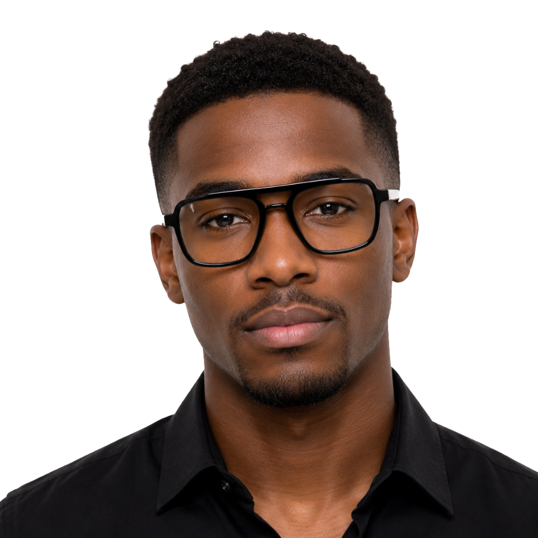 OS-JJ-3255 Square Aviator Optical Eyeglasses | Double Bridge Frame-zoom-45