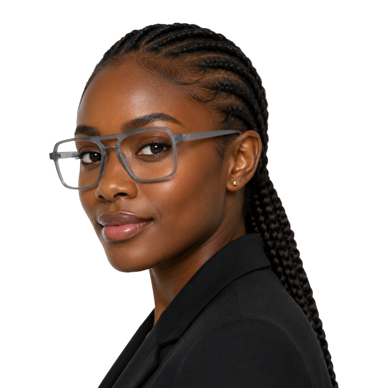 OS-JJ-3255 Square Aviator Optical Eyeglasses | Double Bridge Frame-zoom-