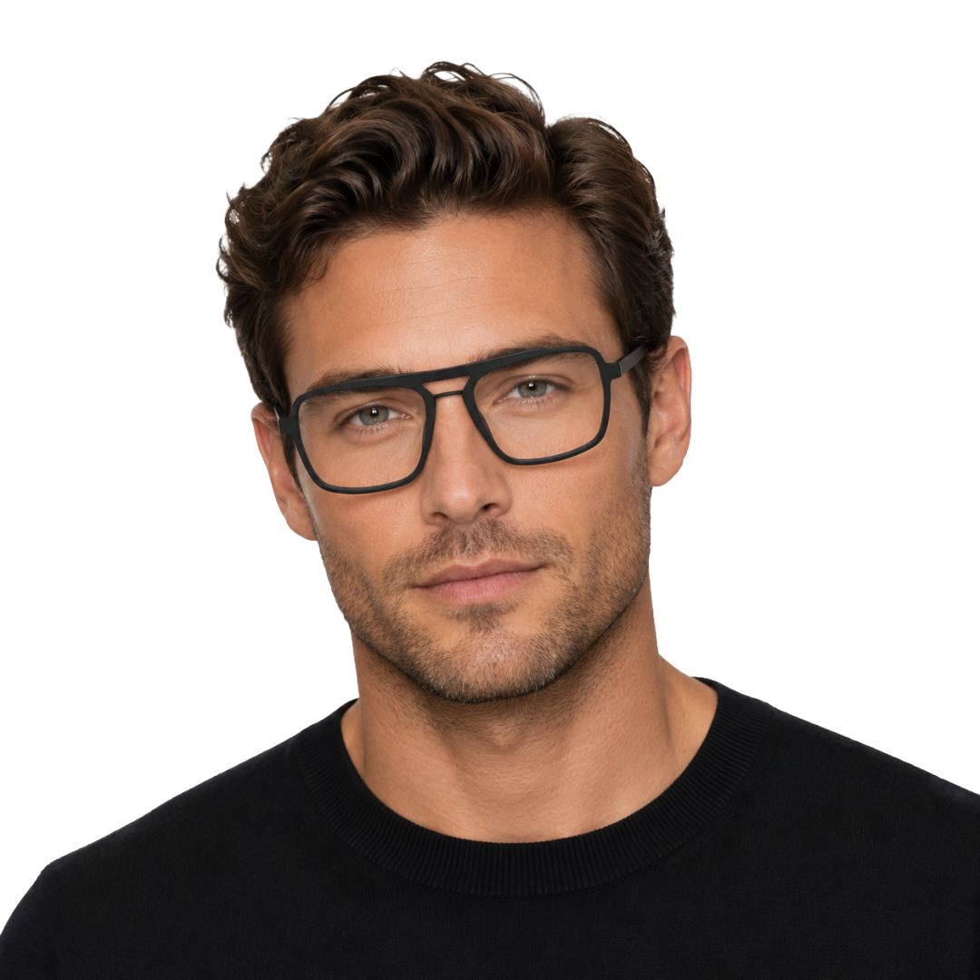 OS-JJ-3255 Square Aviator Optical Eyeglasses | Double Bridge Frame-52