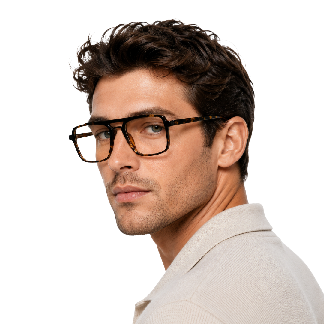 OS-JJ-3255 Square Aviator Optical Eyeglasses | Double Bridge Frame-zoom-61