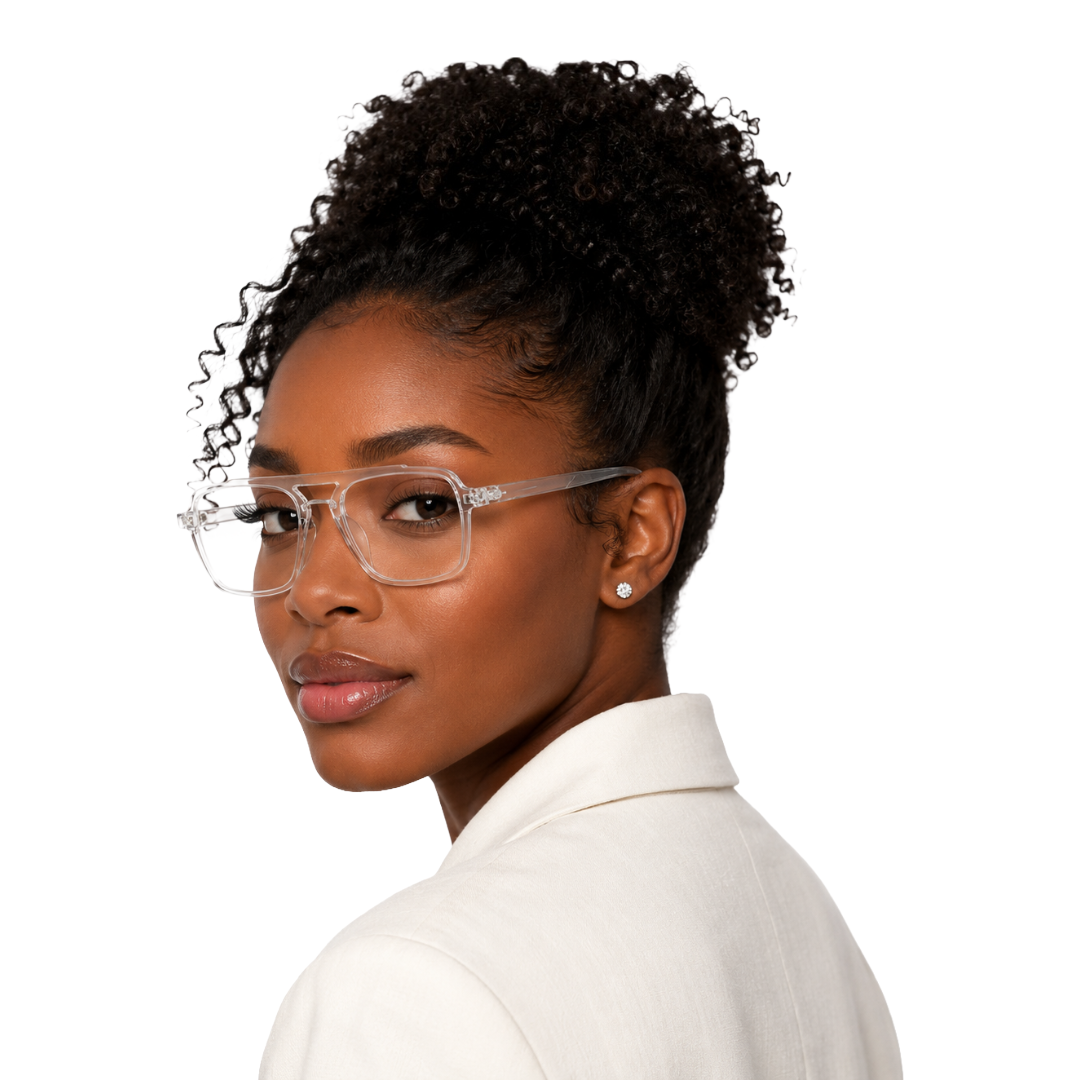 OS-JJ-3255 Square Aviator Optical Eyeglasses | Double Bridge Frame-80