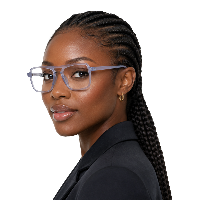 OS-JJ-3255 Square Aviator Optical Eyeglasses | Double Bridge Frame-zoom-