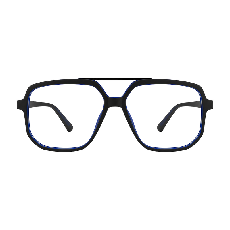 OS-JJ-3257 Square Aviator Optical Eyeglasses | Double Bridge Frame-zoom-