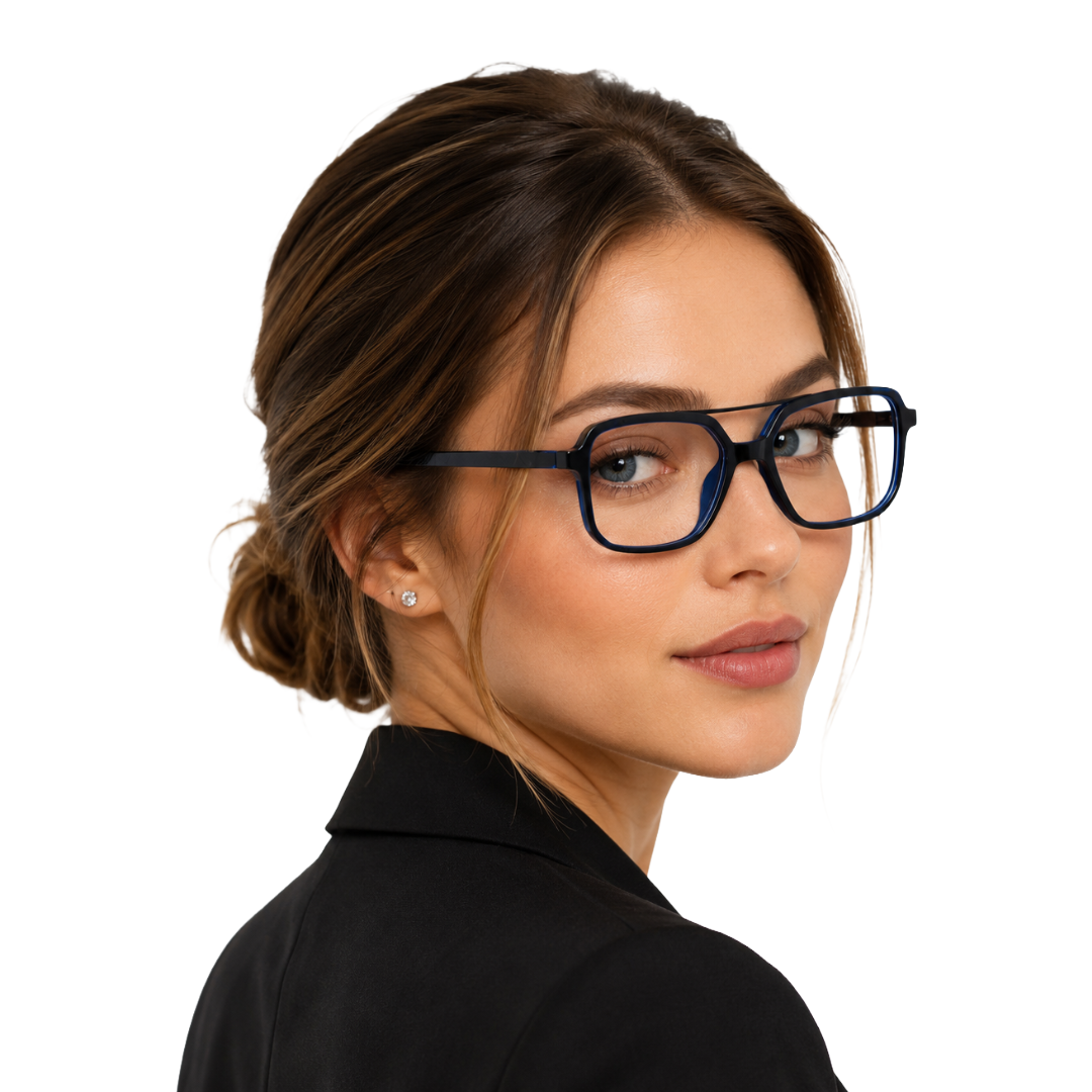 OS-JJ-3257 Square Aviator Optical Eyeglasses | Double Bridge Frame-15