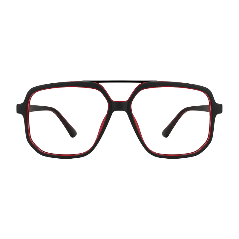 OS-JJ-3257 Square Aviator Optical Eyeglasses | Double Bridge Frame-zoom-