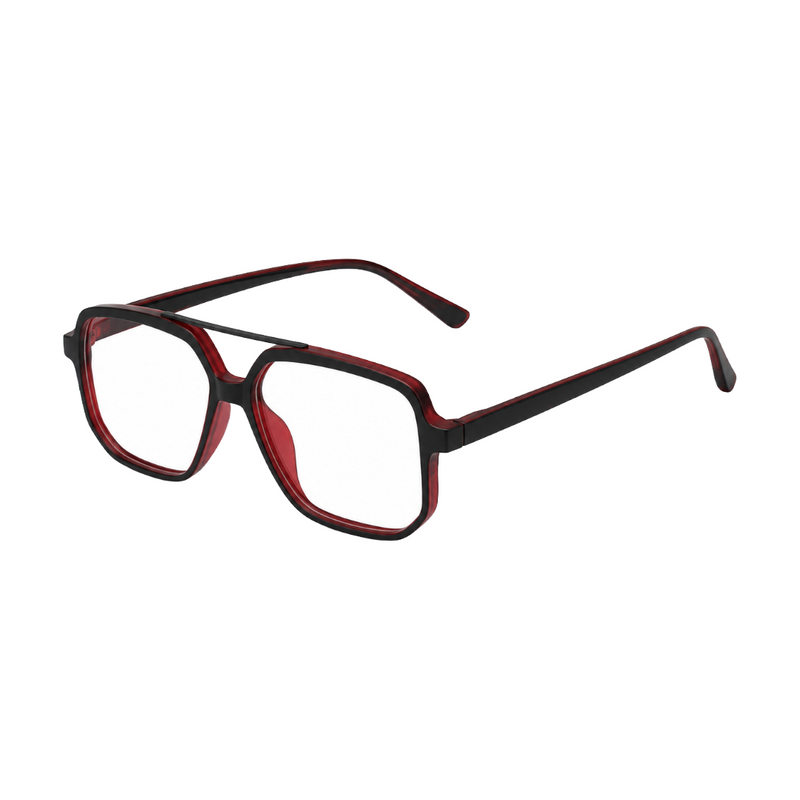 OS-JJ-3257 Square Aviator Optical Eyeglasses | Double Bridge Frame-zoom-