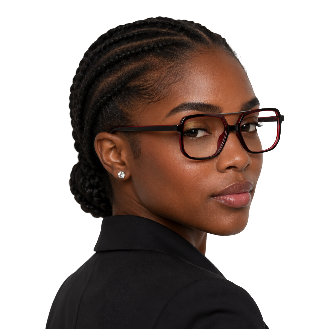 OS-JJ-3257 Square Aviator Optical Eyeglasses | Double Bridge Frame-26