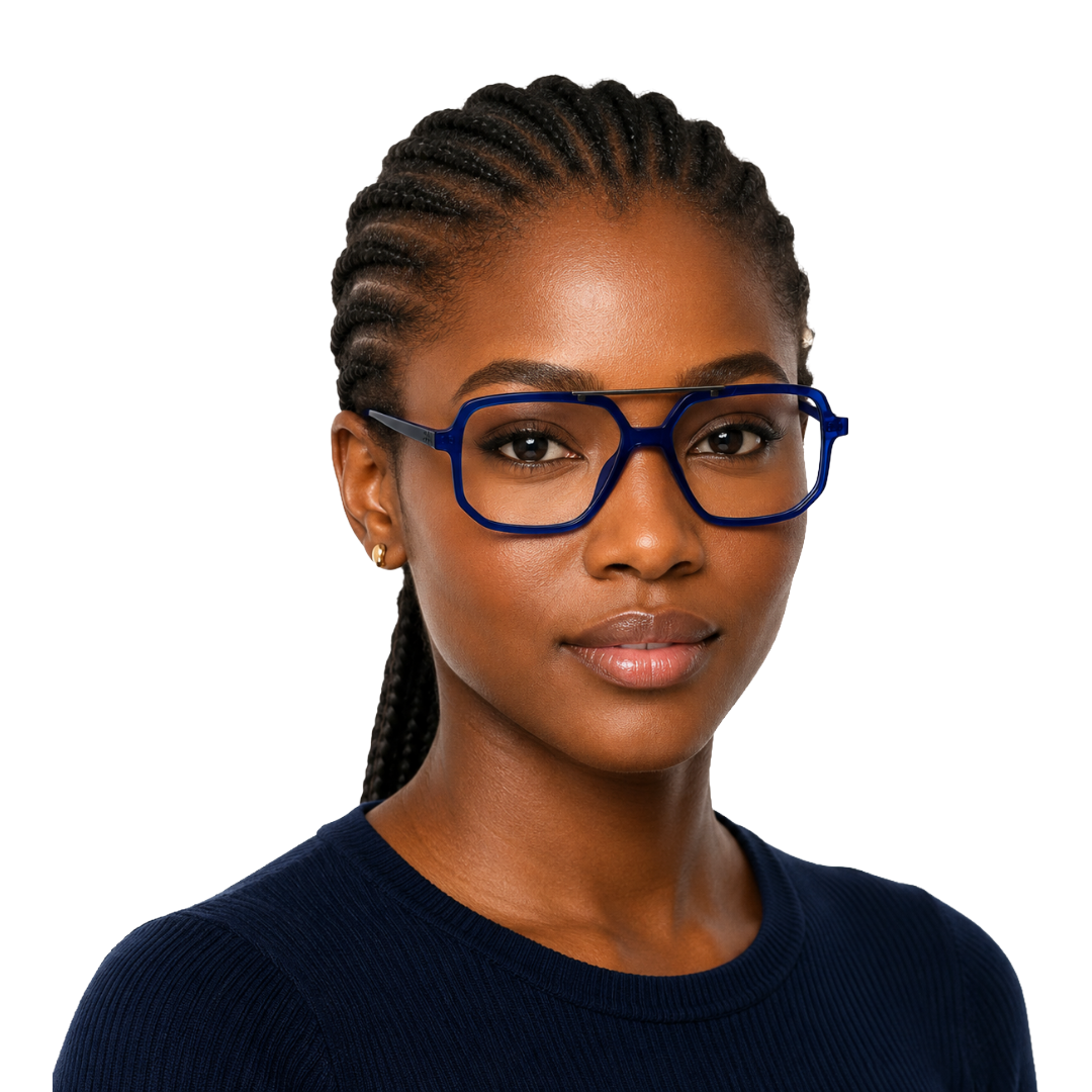 OS-JJ-3257 Square Aviator Optical Eyeglasses | Double Bridge Frame-zoom-53