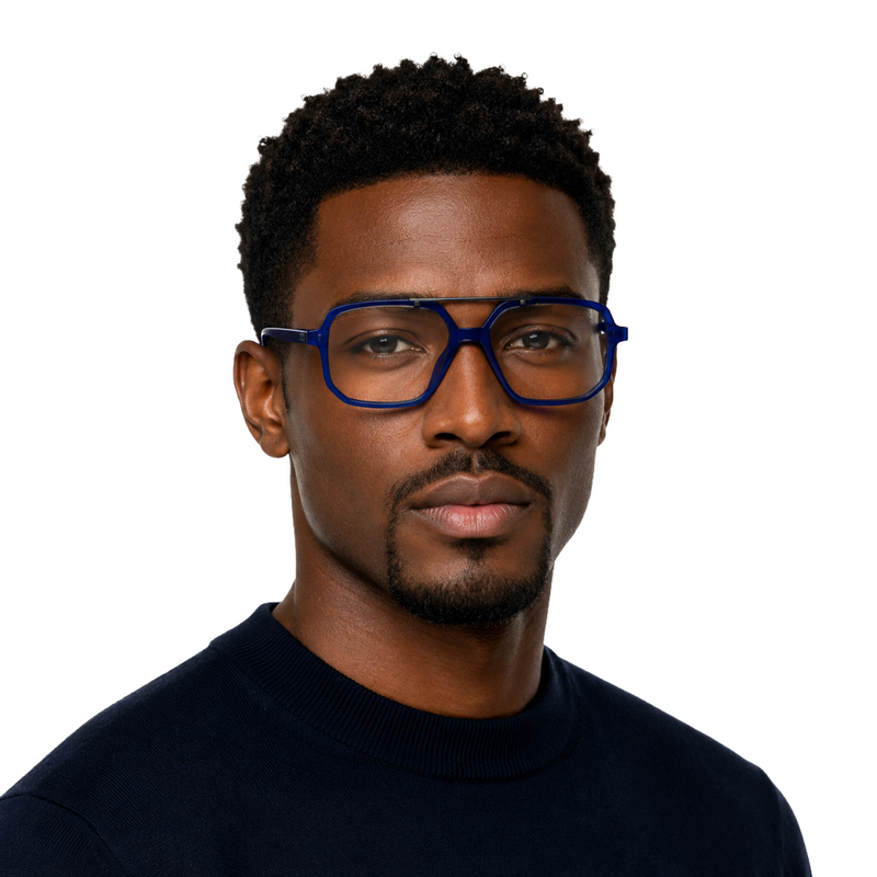 OS-JJ-3257 Square Aviator Optical Eyeglasses | Double Bridge Frame-zoom-