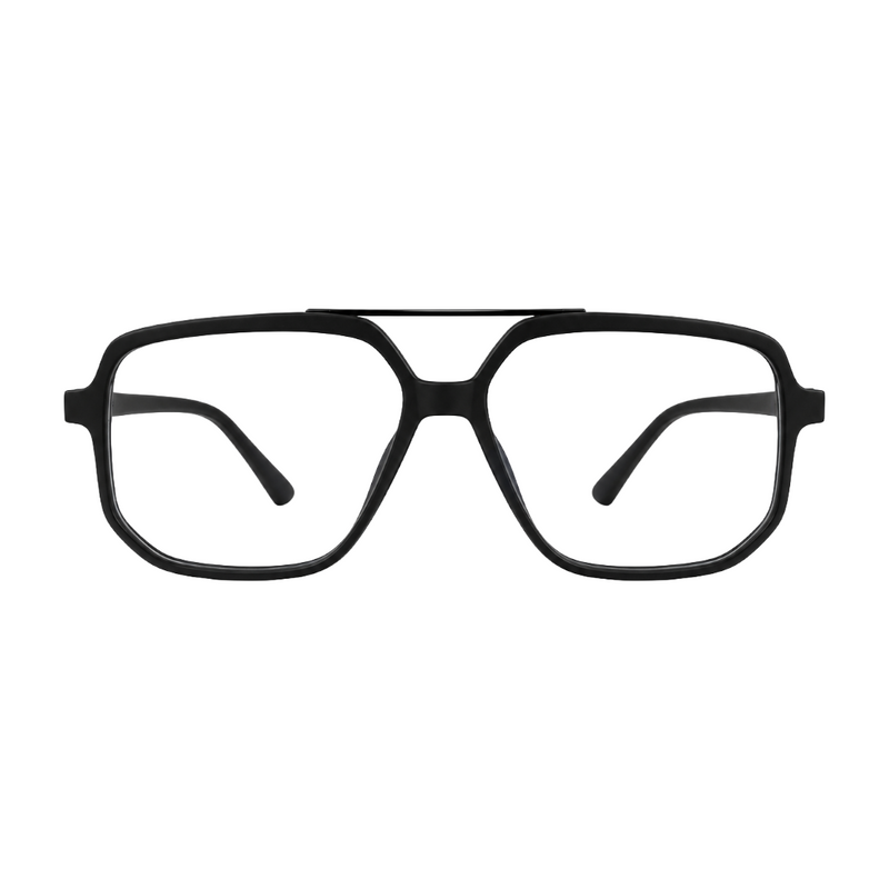 OS-JJ-3257 Square Aviator Optical Eyeglasses | Double Bridge Frame-zoom-