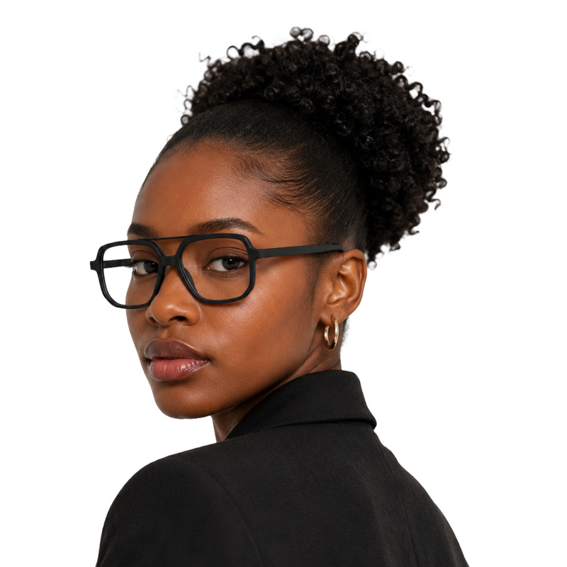 OS-JJ-3257 Square Aviator Optical Eyeglasses | Double Bridge Frame-zoom-