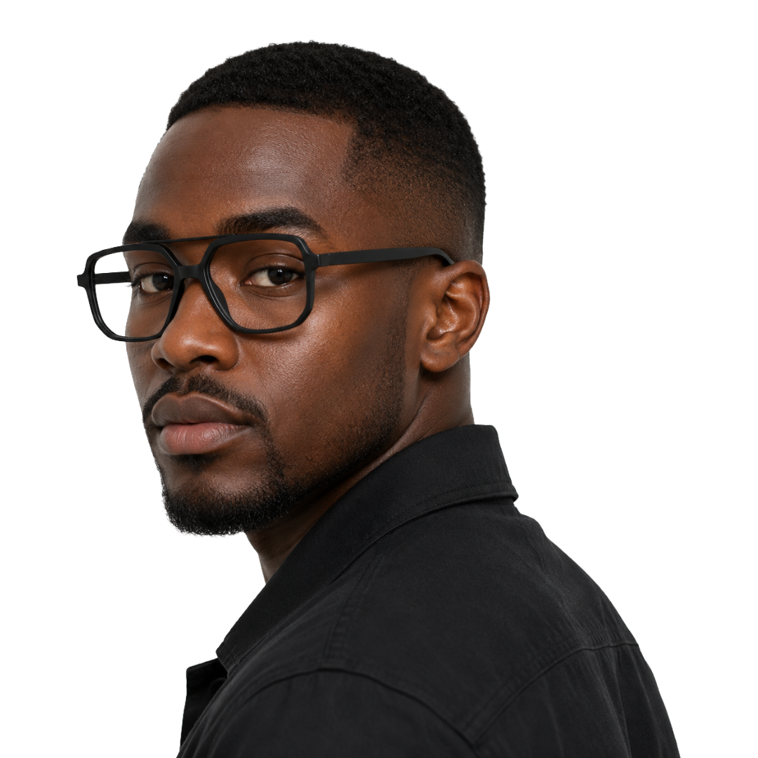 OS-JJ-3257 Square Aviator Optical Eyeglasses | Double Bridge Frame-zoom-45
