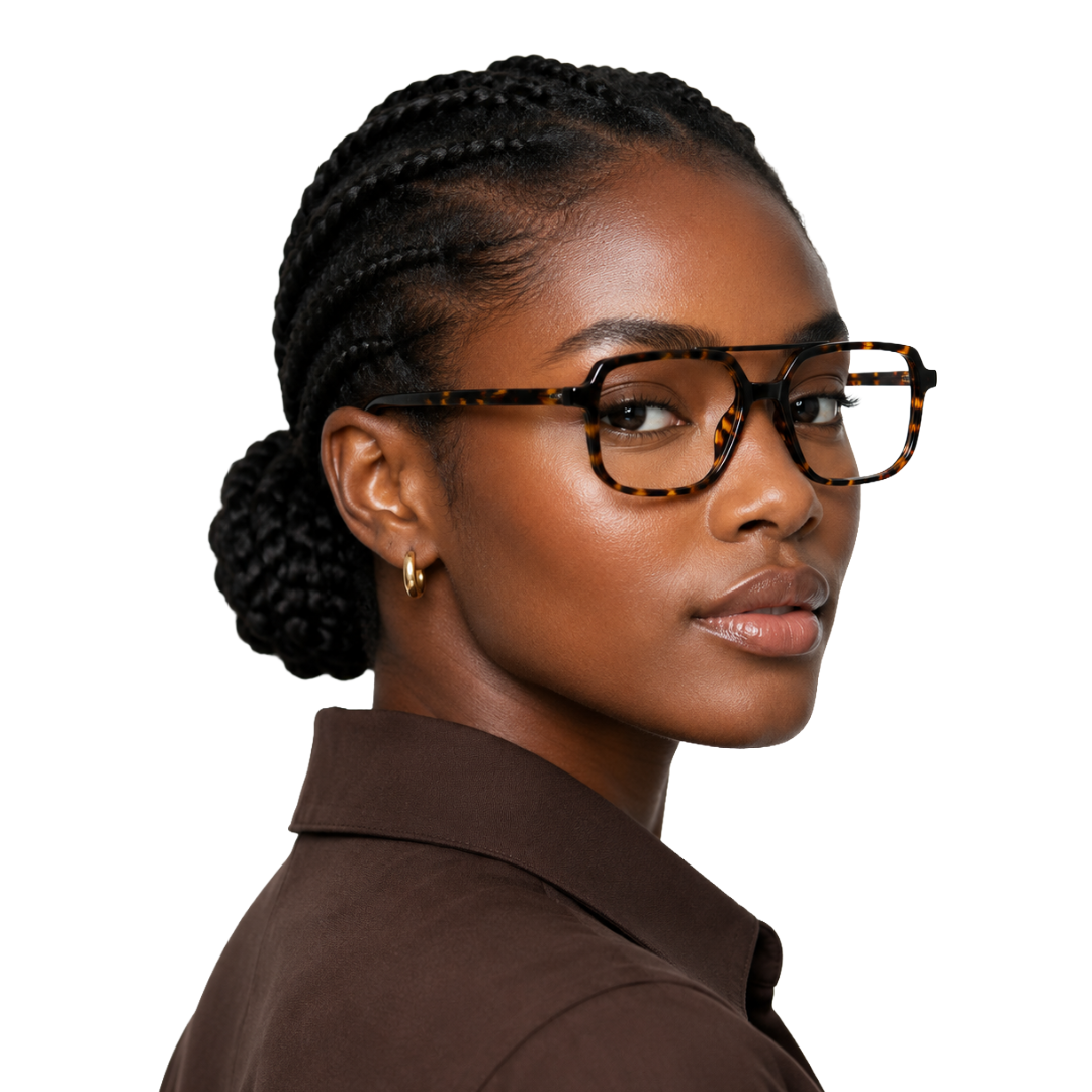 OS-JJ-3257 Square Aviator Optical Eyeglasses | Double Bridge Frame-zoom-71
