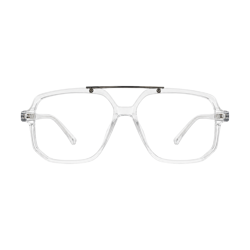 OS-JJ-3257 Square Aviator Optical Eyeglasses | Double Bridge Frame-zoom-
