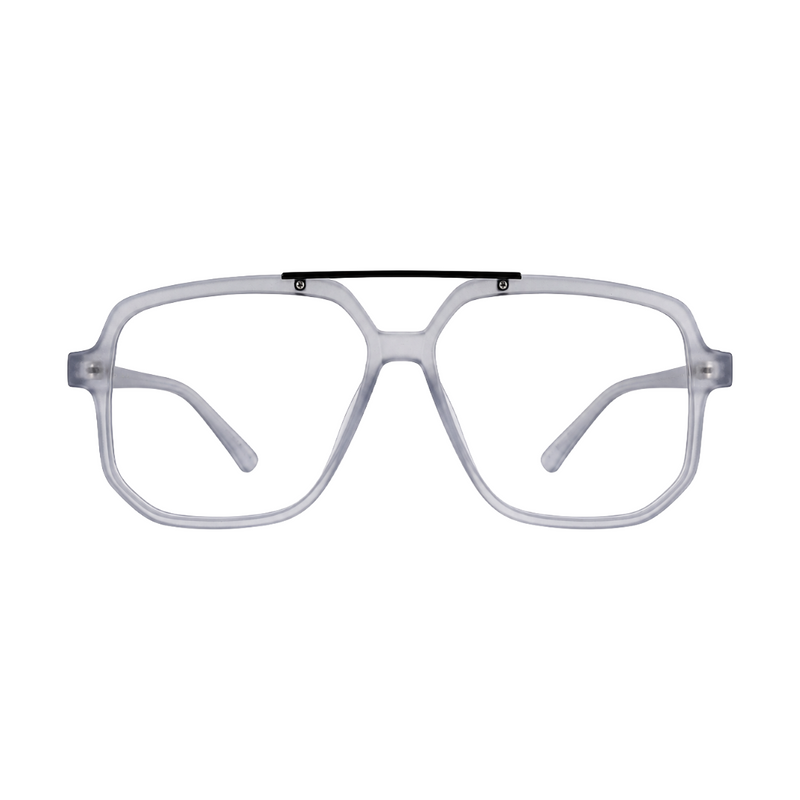 OS-JJ-3257 Square Aviator Optical Eyeglasses | Double Bridge Frame-zoom-