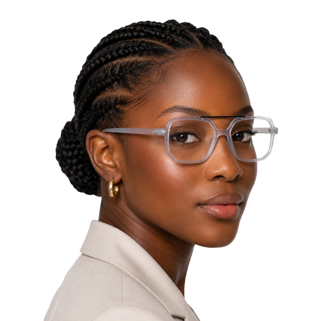 OS-JJ-3257 Square Aviator Optical Eyeglasses | Double Bridge Frame-zoom-8