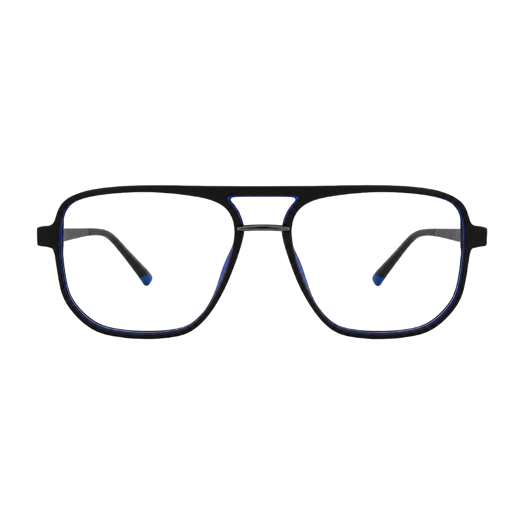 OS-JJ-3258 Large Square Aviator Optical Eyeglasses | Flat-Top Double Bridge Frame-zoom-46