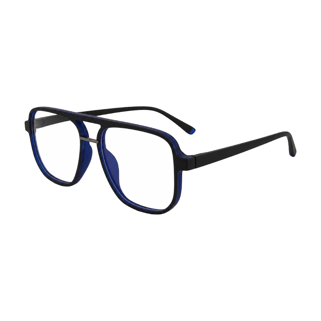 OS-JJ-3258 Large Square Aviator Optical Eyeglasses | Flat-Top Double Bridge Frame-47
