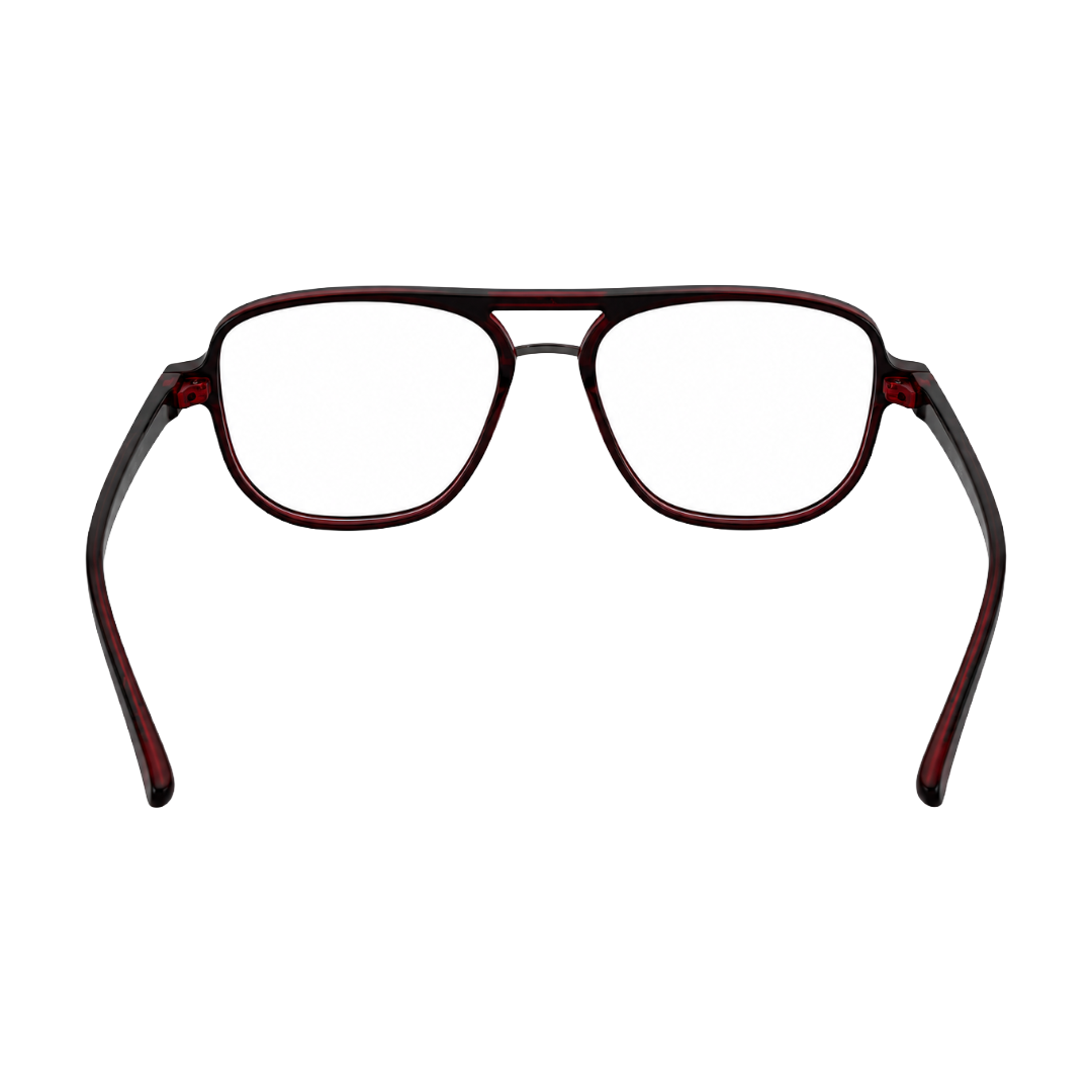 OS-JJ-3258 Large Square Aviator Optical Eyeglasses | Flat-Top Double Bridge Frame-58