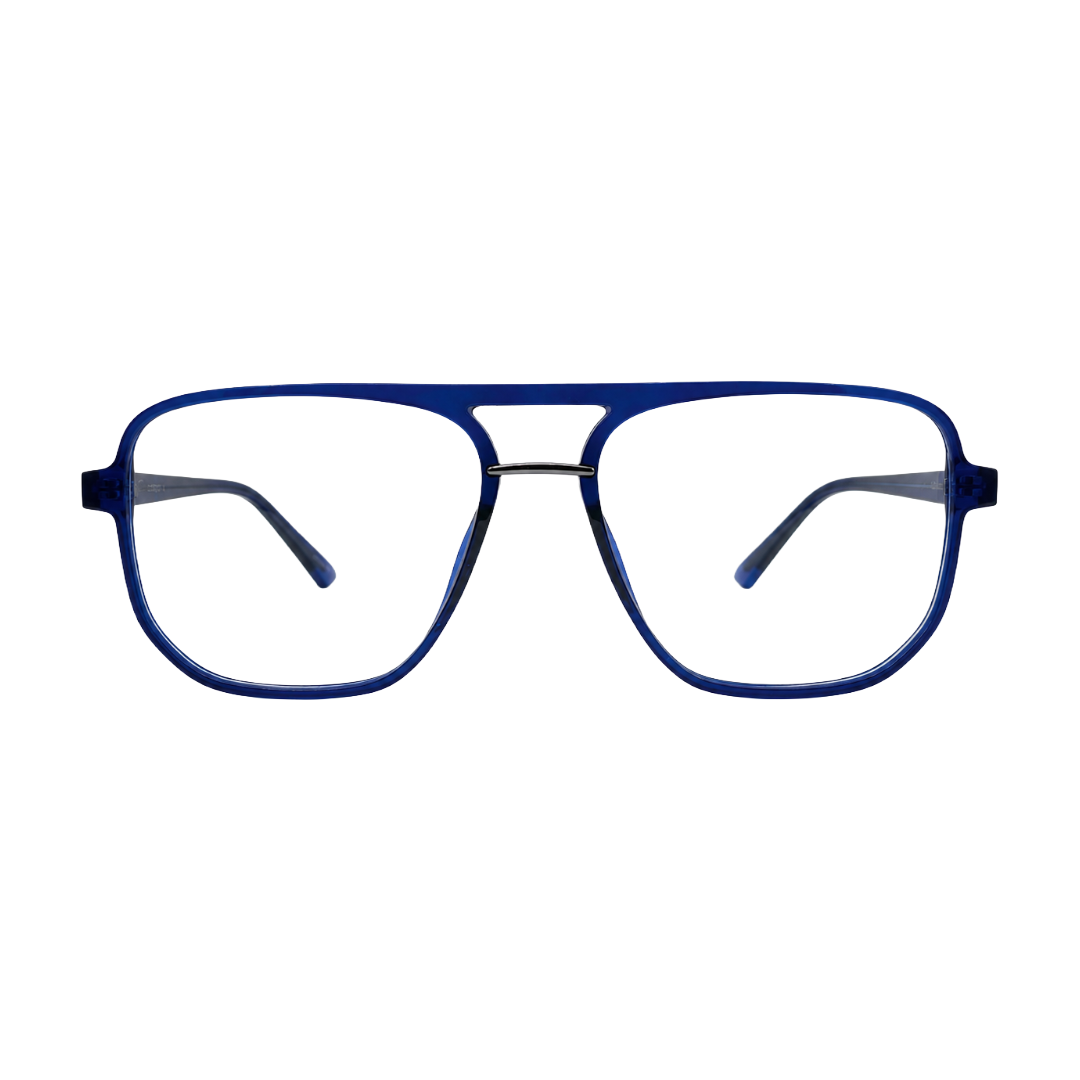 OS-JJ-3258 Large Square Aviator Optical Eyeglasses | Flat-Top Double Bridge Frame-37