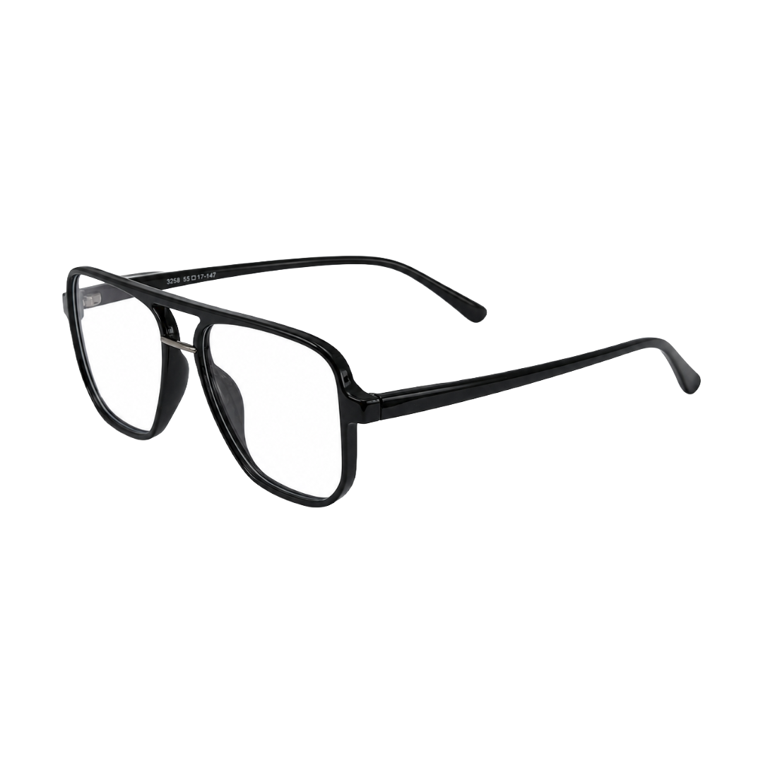 OS-JJ-3258 Large Square Aviator Optical Eyeglasses | Flat-Top Double Bridge Frame-11