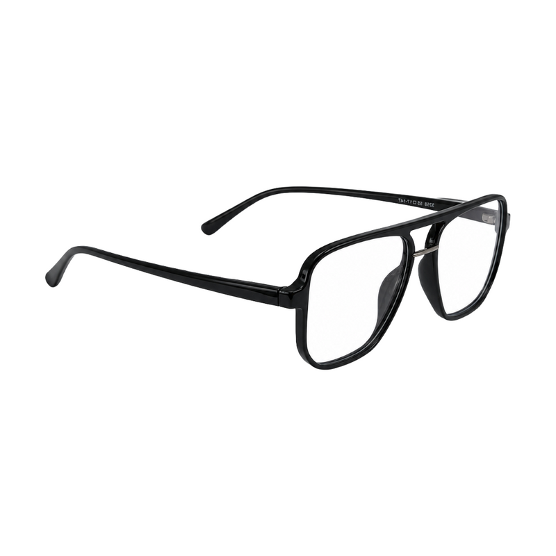 OS-JJ-3258 Large Square Aviator Optical Eyeglasses | Flat-Top Double Bridge Frame-zoom-