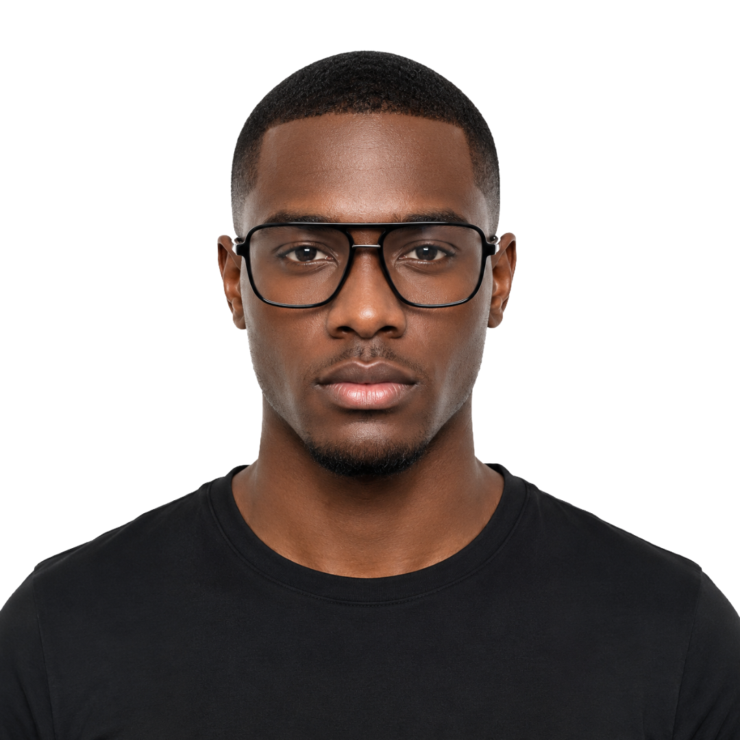 OS-JJ-3258 Large Square Aviator Optical Eyeglasses | Flat-Top Double Bridge Frame-zoom-16