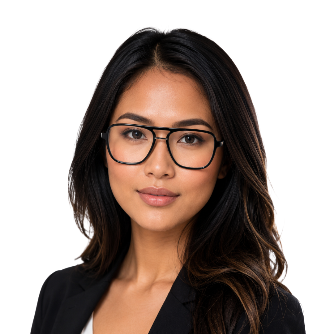 OS-JJ-3258 Large Square Aviator Optical Eyeglasses | Flat-Top Double Bridge Frame-17