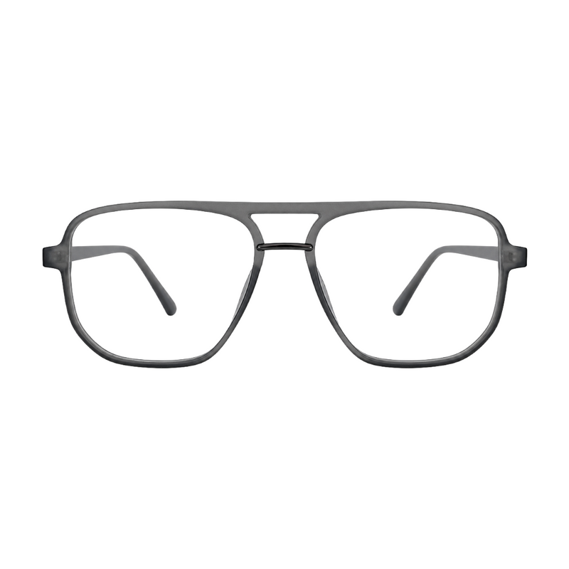 OS-JJ-3258 Large Square Aviator Optical Eyeglasses | Flat-Top Double Bridge Frame-zoom-