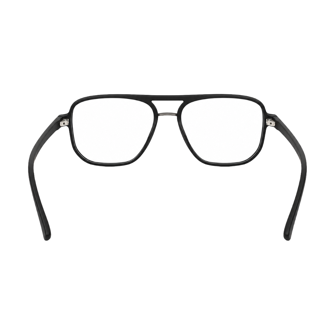 OS-JJ-3258 Large Square Aviator Optical Eyeglasses | Flat-Top Double Bridge Frame-4