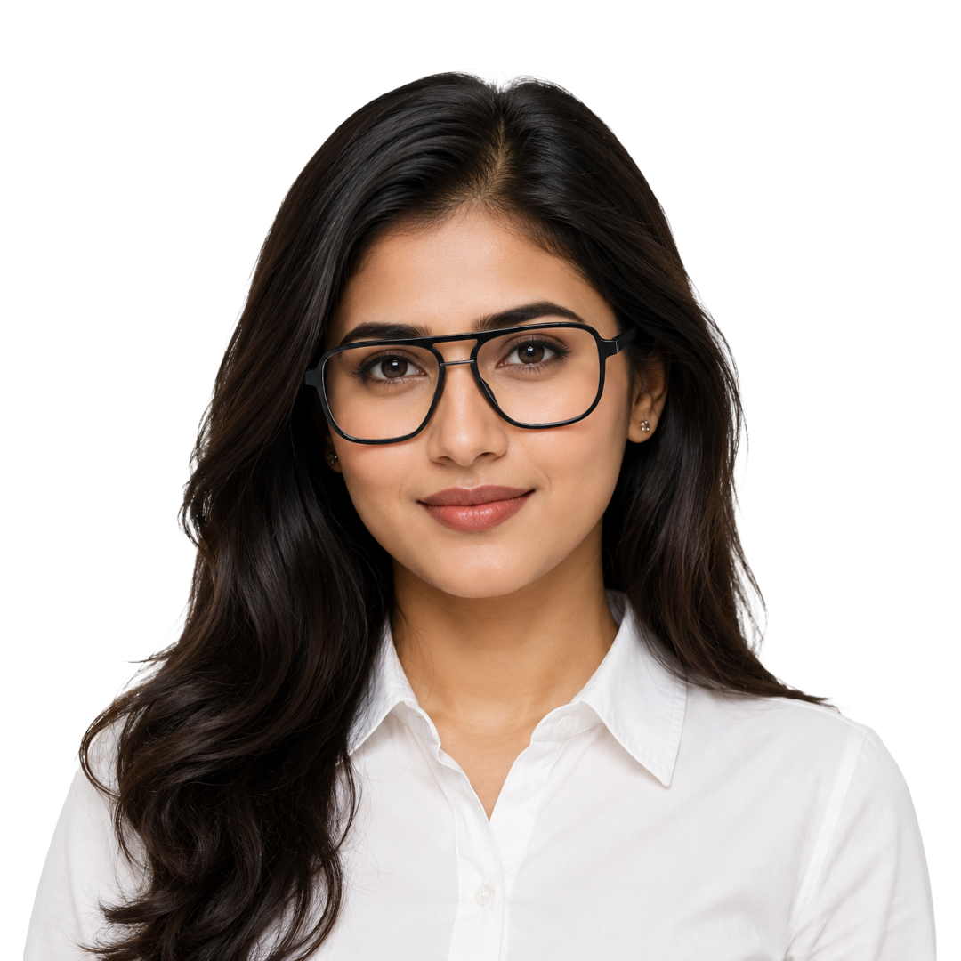 OS-JJ-3258 Large Square Aviator Optical Eyeglasses | Flat-Top Double Bridge Frame-zoom-6