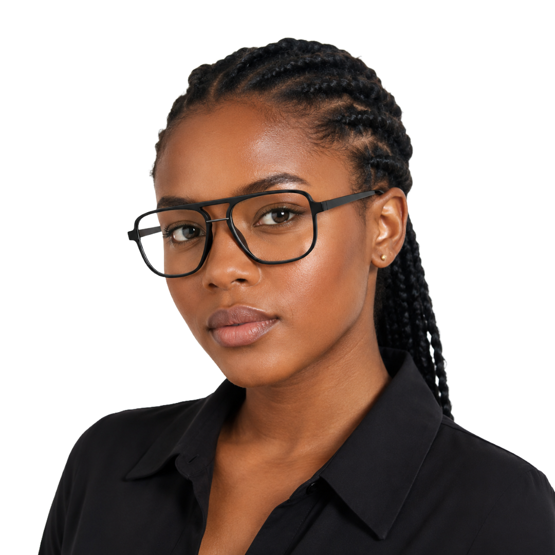 OS-JJ-3258 Large Square Aviator Optical Eyeglasses | Flat-Top Double Bridge Frame-zoom-8